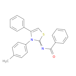 Benzamide, N-[3-(4-methylphenyl)-4-phenyl-2(3H)-thiazolylidene]-