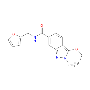 2H-Indazole-6-carboxamide, 3-ethoxy-N-(2-furanylmethyl)-2-methyl-
