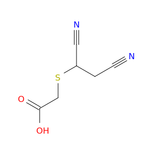 Acetic acid, [(1,2-dicyanoethyl)thio]-