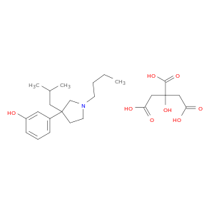 3-(1-butyl-3-isobutylpyrrolidin-3-yl)phenol 2-hydroxypropane-1,2,3-tricarboxylate(1:1)