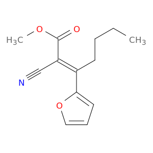 2-Heptenoic acid, 2-cyano-3-(2-furanyl)-, methyl ester, (E)-