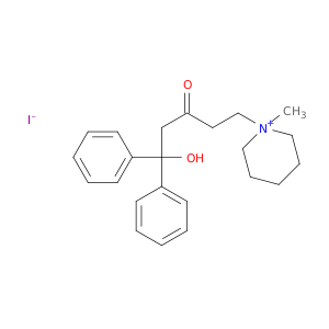 Piperidinium, 1-(5-hydroxy-3-oxo-5,5-diphenylpentyl)-1-methyl-, iodide