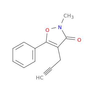 3(2H)-Isoxazolone, 2-methyl-5-phenyl-4-(2-propynyl)-