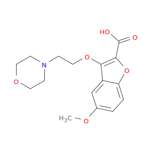 2-Benzofurancarboxylic acid, 5-methoxy-3-[2-(4-morpholinyl)ethoxy]-