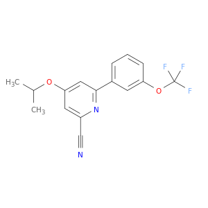 2-Pyridinecarbonitrile, 4-(1-methylethoxy)-6-[3-(trifluoromethoxy)phenyl]-