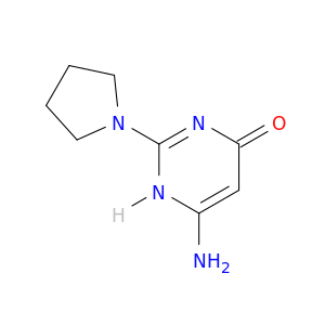4(1H)-Pyrimidinone, 6-amino-2-(1-pyrrolidinyl)-