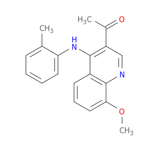 Ethanone, 1-[8-methoxy-4-[(2-methylphenyl)amino]-3-quinolinyl]-