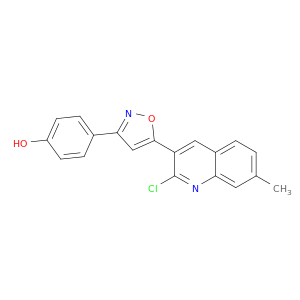 Phenol, 4-[5-(2-chloro-7-methyl-3-quinolinyl)-3-isoxazolyl]-