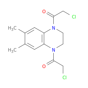 Quinoxaline,1,4-bis(chloroacetyl)-1,2,3,4-tetrahydro-6,7-dimethyl- (7CI,8CI,9CI)