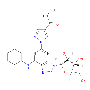 Adenosine, N-cyclohexyl-2-[4-[(methylamino)carbonyl]-1H-pyrazol-1-yl]-