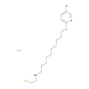 2-({10-[(5-bromopyridin-2-yl)oxy]decyl}amino)ethanethiol hydrochloride(1:1)
