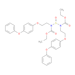 6-Oxa-3-thia-2,4-diazaoctanoicacid, 5-oxo-2,4-bis[2-(4-phenoxyphenoxy)ethyl]-, ethyl ester, 3-oxide (9CI)