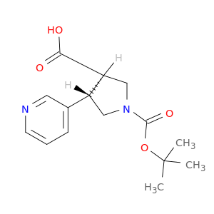 (3R,4S)-1-(tert-Butoxycarbonyl)-4-(pyridin-3-yl)pyrrolidine-3-carboxylic acid