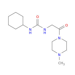 Piperazine, 1-[[[(cyclohexylamino)carbonyl]amino]acetyl]-4-methyl-