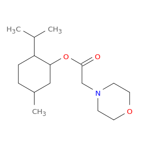 4-Morpholineacetic acid, 5-methyl-2-(1-methylethyl)cyclohexyl ester