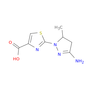 4-Thiazolecarboxylicacid, 2-(3-amino-4,5-dihydro-5-methyl-1H-pyrazol-1-yl)-