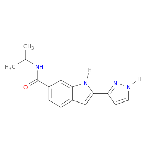 1H-Indole-6-carboxamide, N-(1-methylethyl)-2-(1H-pyrazol-3-yl)-