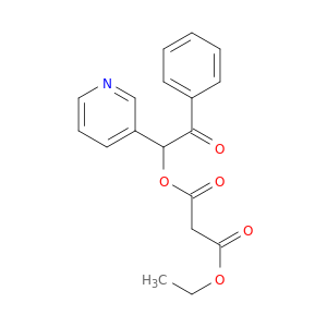 Propanedioic acid, ethyl 2-oxo-2-phenyl-1-(3-pyridinyl)ethyl ester