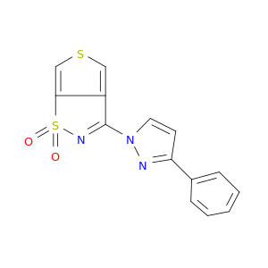 Thieno[3,4-d]isothiazole, 3-(3-phenyl-1H-pyrazol-1-yl)-, 1,1-dioxide
