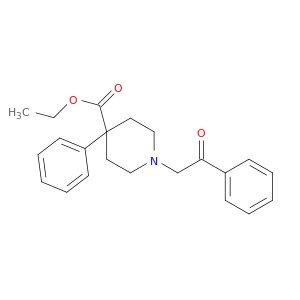 ETHYL 1-(2-OXO-2-PHENYLETHYL)-4-PHENYL-4-PIPERIDINECARBOXYLATE