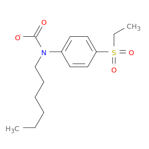 Carbanilic acid,p-(ethylsulfonyl)-, hexyl ester (8CI)