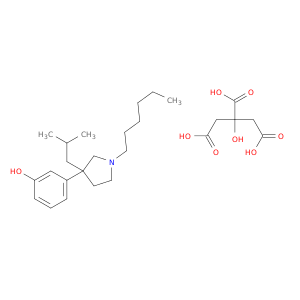 3-(1-hexyl-3-isobutylpyrrolidin-3-yl)phenol 2-hydroxypropane-1,2,3-tricarboxylate(1:1)