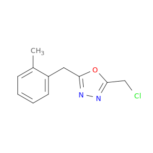 2-(Chloromethyl)-5-[(2-methylphenyl)methyl]-1,3,4-oxadiazole