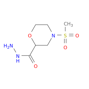 4-methanesulfonylmorpholine-2-carbohydrazide