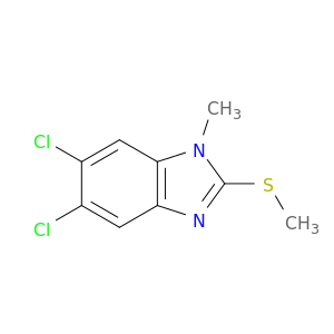 1H-Benzimidazole, 5,6-dichloro-1-methyl-2-(methylthio)-