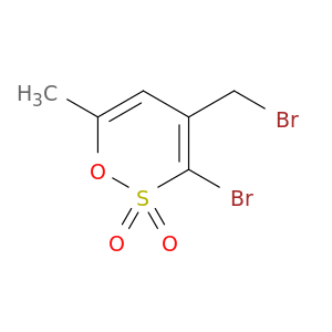 1,2-Oxathiin, 3-bromo-4-(bromomethyl)-6-methyl-, 2,2-dioxide