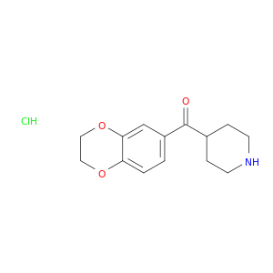 4-(2,3-dihydro-1,4-benzodioxine-6-carbonyl)piperidine hydrochloride