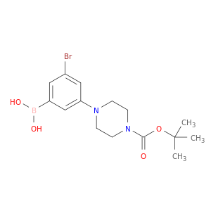 3-Bromo-5-(4-BOC-piperazino)phenylboronic acid