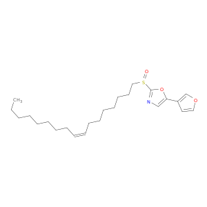 Oxazole, 5-(3-furanyl)-2-[(8Z)-8-heptadecenylsulfinyl]-