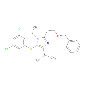 2-[2-(benzyloxy)ethyl]-5-[(3,5-dichlorophenyl)sulfanyl]-1-ethyl-4-(1-methylethyl)-1h-imidazole