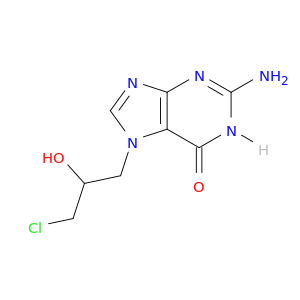 6H-Purin-6-one, 2-amino-7-(3-chloro-2-hydroxypropyl)-1,7-dihydro-