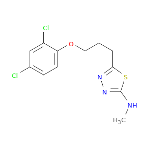 1,3,4-Thiadiazol-2-amine, 5-[3-(2,4-dichlorophenoxy)propyl]-N-methyl-