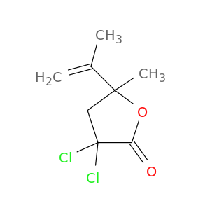 2(3H)-Furanone, 3,3-dichlorodihydro-5-methyl-5-(1-methylethenyl)-