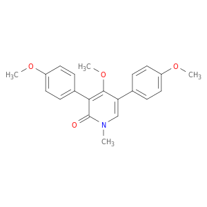 2(1H)-Pyridinone, 4-methoxy-3,5-bis(4-methoxyphenyl)-1-methyl-