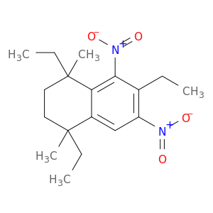 1,4,6-triethyl-1,4-dimethyl-5,7-dinitro-1,2,3,4-tetrahydronaphthalene