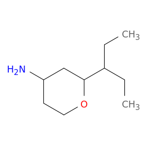2-(pentan-3-yl)oxan-4-amine