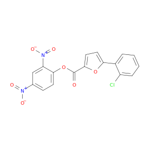 2-Furancarboxylic acid, 5-(2-chlorophenyl)-, 2,4-dinitrophenyl ester