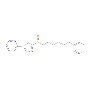 Pyridine, 2-[2-[(6-phenylhexyl)sulfinyl]-5-oxazolyl]-