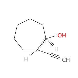 Cycloheptanol, 2-ethynyl-, cis-