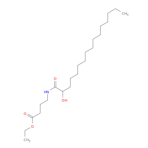 Butanoic acid, 4-[(2-hydroxy-1-oxohexadecyl)amino]-, ethyl ester