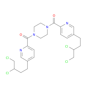 Piperazine, 1,4-bis[[5-(3,4-dichlorobutyl)-2-pyridinyl]carbonyl]-