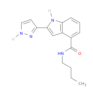 1H-Indole-4-carboxamide, N-butyl-2-(1H-pyrazol-3-yl)-