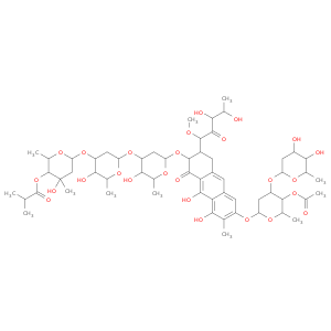 [6-[6-[6-[[6-[5-acetyloxy-4-(4,5-dihydroxy-6-methyl-oxan-2-yl)oxy-6-methyl-oxan-2-yl]oxy-3-(3,4-dihydroxy-1-methoxy-2-oxo-pentyl)-8,9-dihydroxy-7-methyl-1-oxo-3,4-dihydro-2H-anthracen-2-yl]oxy]-3-hydroxy-2-methyl-oxan-4-yl]oxy-3-hydroxy-2-methyl-oxan-4-yl