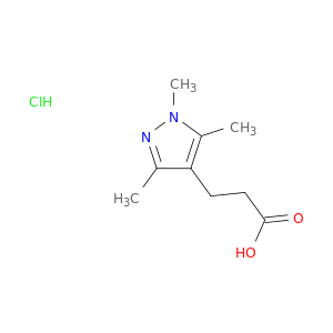 3-(1,3,5-Trimethyl-1H-pyrazol-4-yl)propanoic Acid Hydrochloride