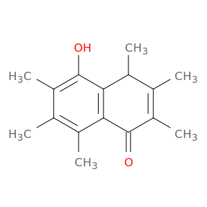 1(4H)-Naphthalenone, 5-hydroxy-2,3,4,6,7,8-hexamethyl-