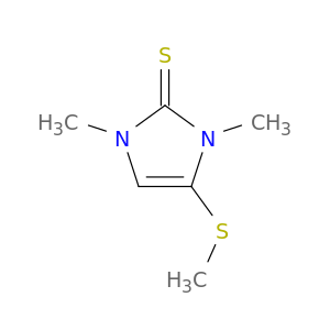 2H-Imidazole-2-thione, 1,3-dihydro-1,3-dimethyl-4-(methylthio)-